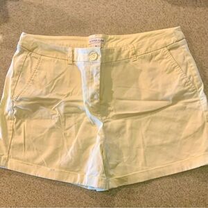 Pastel Yellow shorts with the cutest front and back pockets.